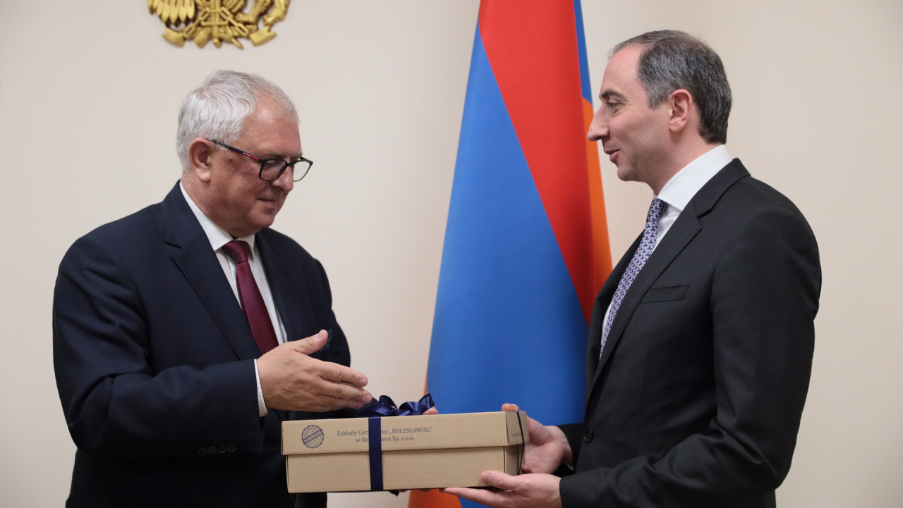 Նախարար Ռոբերտ Խաչատրյանն ընդունել է Գժեգոժ Պիեխովիակի գլխավորած պատվիրակությանը