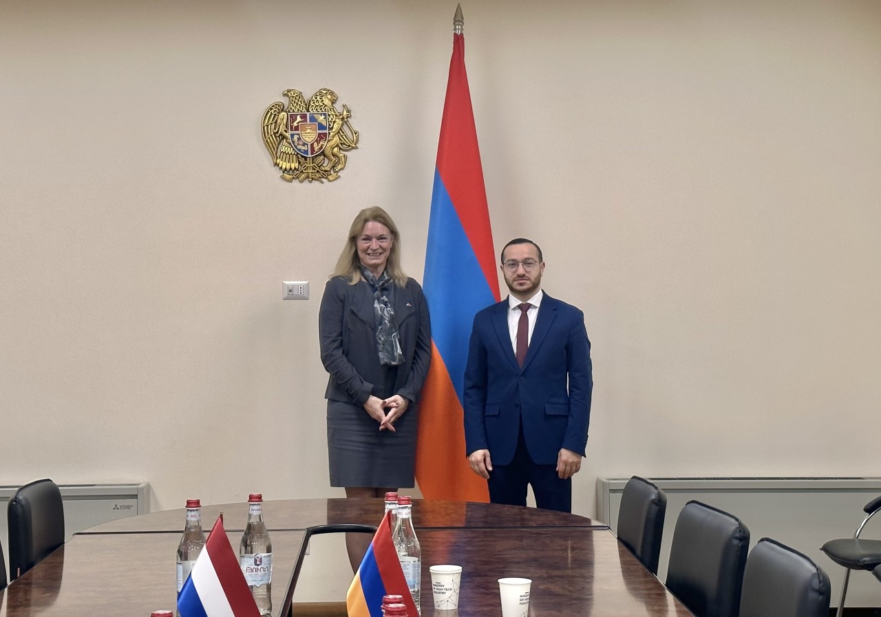 RA Minister of High-Tech Industry received the Ambassador of the Kingdom of the Netherlands to Armenia to Discuss the Access of Dutch Companies to the Armenian Market and Collaboration
