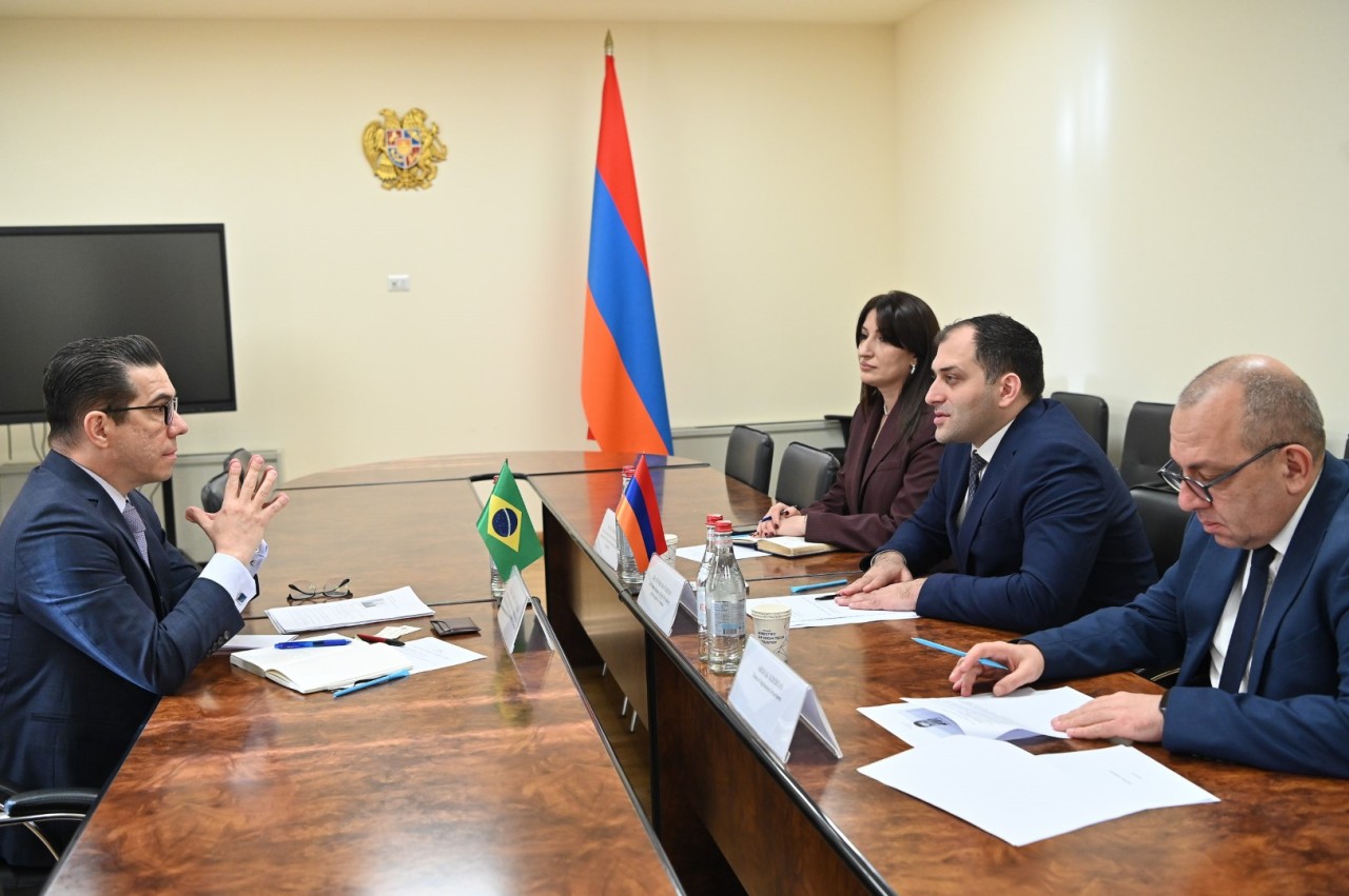  Brazil Interested in Cooperation with Armenia in the Tech Sector: MHTI First Deputy Minister Receives the Ambassador