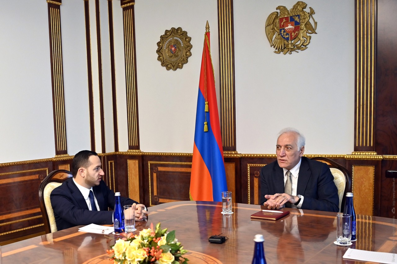 Մխիթար Հայրապետյանը Հանրապետության նախագահին է ներկայացրել նախարարության ծրագրերի իրականացման ընթացքը, «ՀՀ Տիեզերական ռազմավարության» նախագիծը