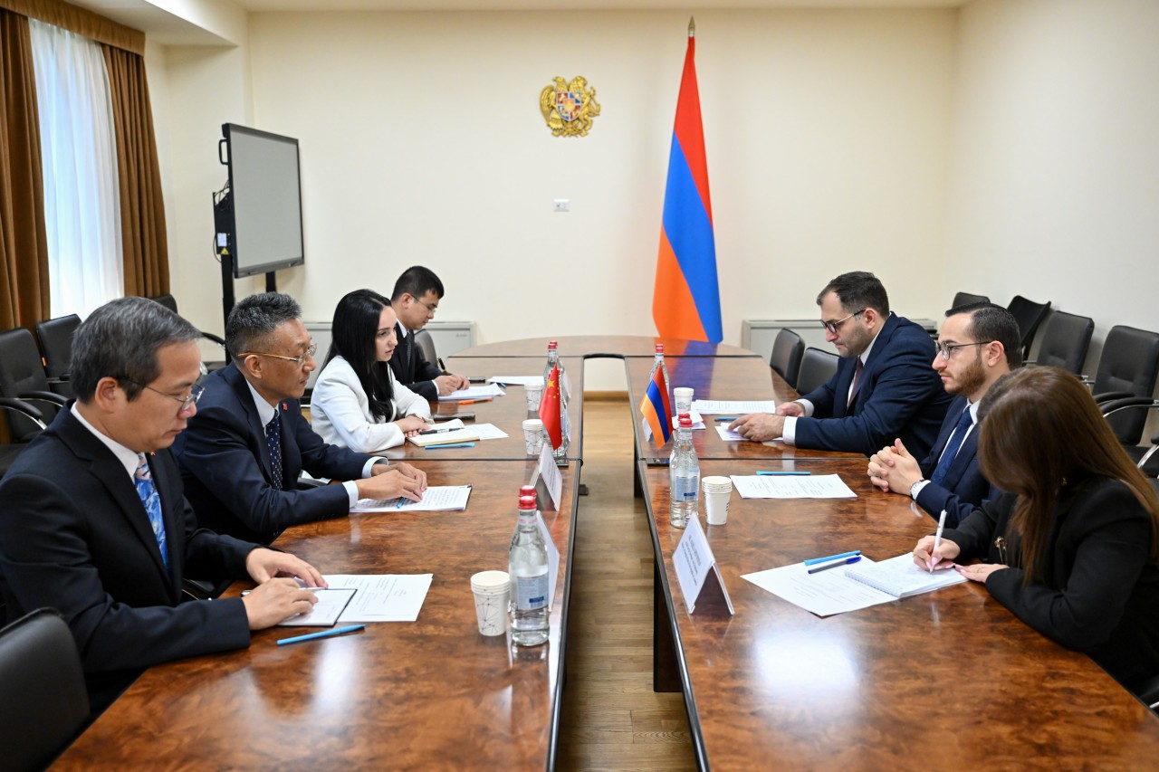 ՀՀ ԲՏԱ նախարար Մխիթար Հայրապետյանն ընդունել է Չինաստանի դեսպանի գլխավորած պատվիրակությանը