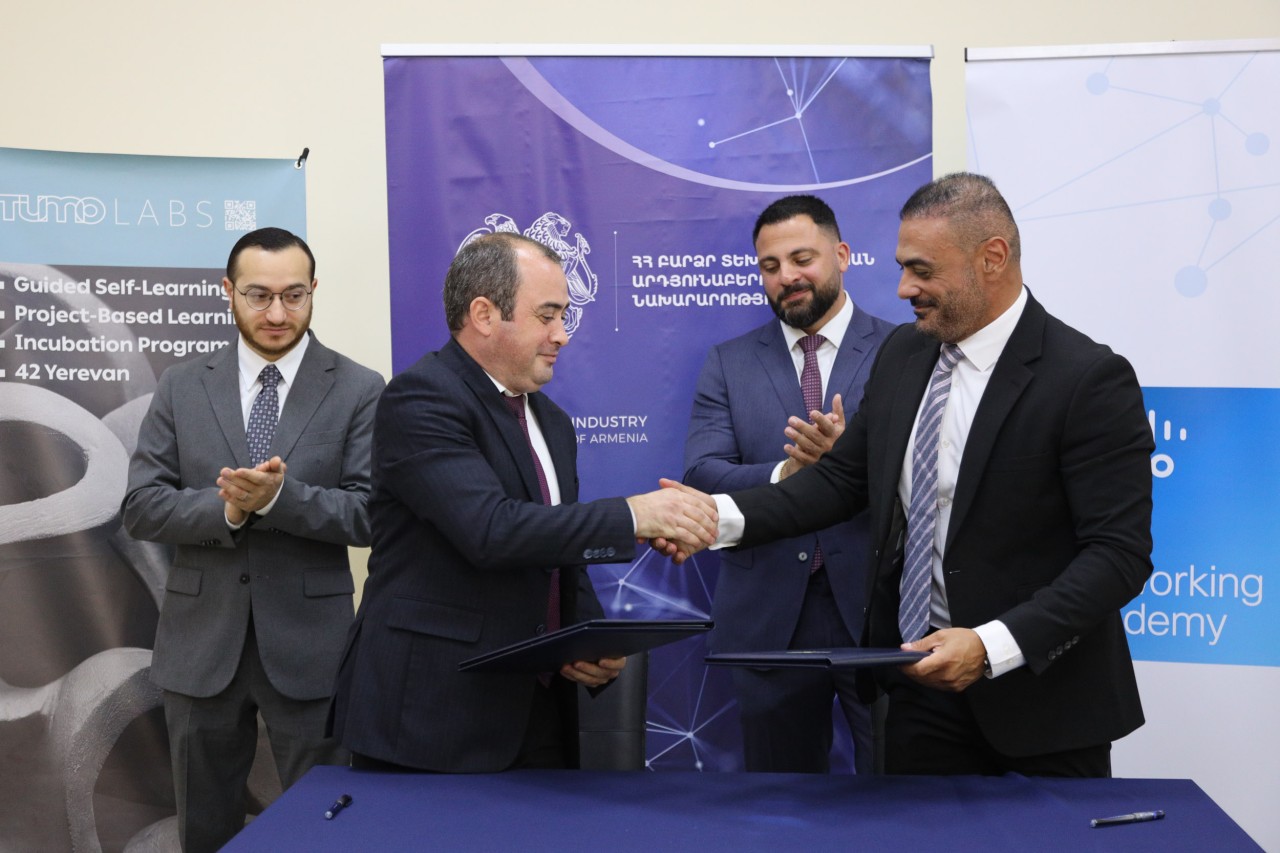 Փոխըմբռնման հուշագիր տեխնոլոգիական կրթության ոլորտում՝ ԲՏԱ նախարարության և Cisco Systems ընկերության միջև 